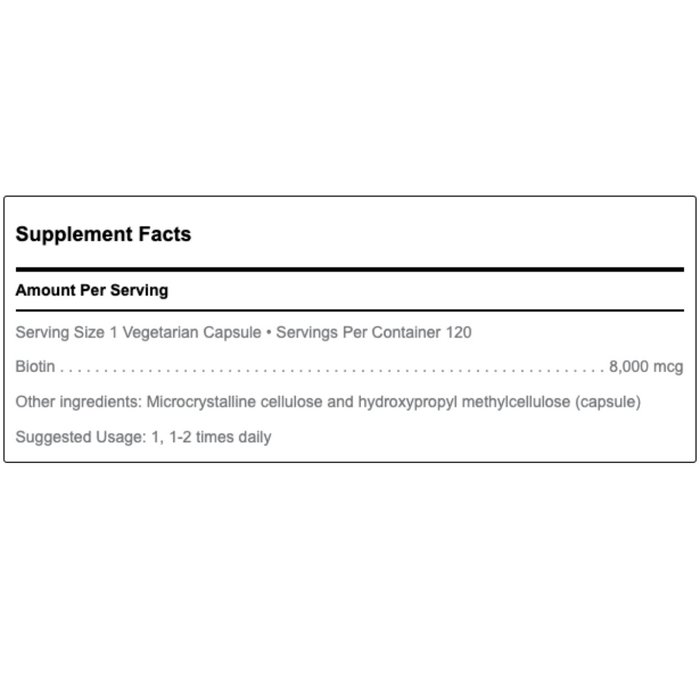 BIOTIN 8MG 120CT. by Douglas Labs