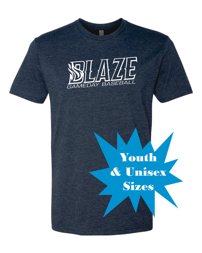 Blaze Baseball Unisex Tee-3 DESIGNS- Matte or Glitter