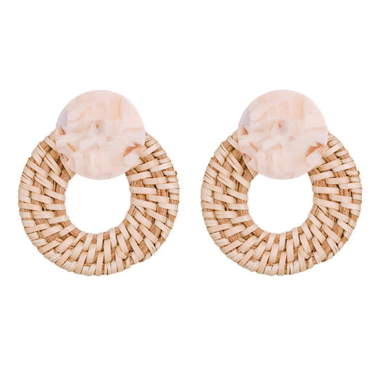 Blonde Rattan Bali Doorknockers