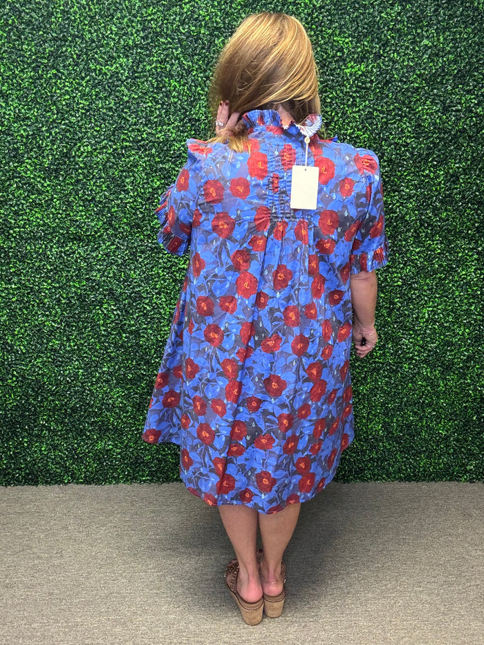 Bloom Ruffle Mini Dress by Entro