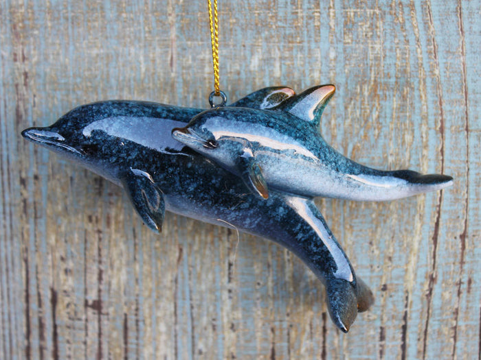 Blue Dolphin Ornament