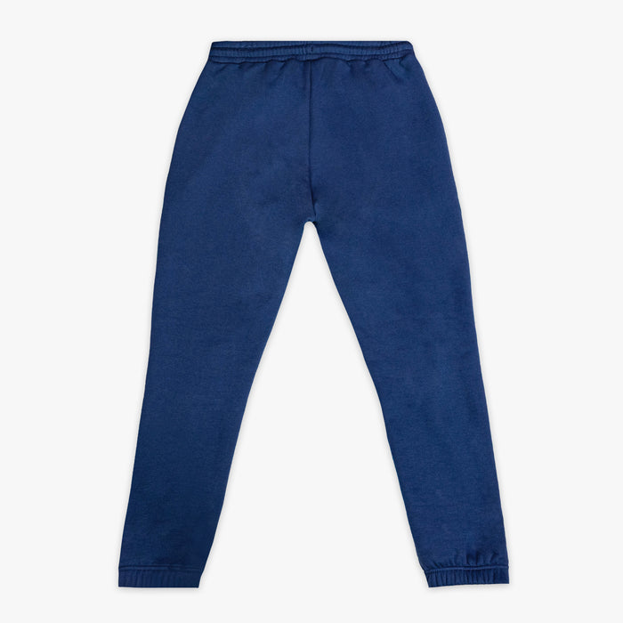 Blue pants on a white background