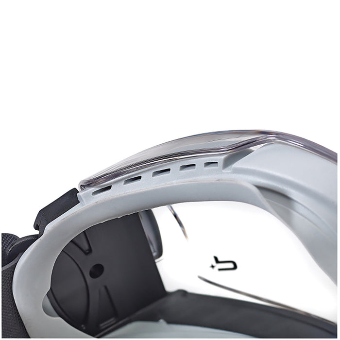Bolle Pilot Neo Safety Goggles with clear lenses, showing vented frame