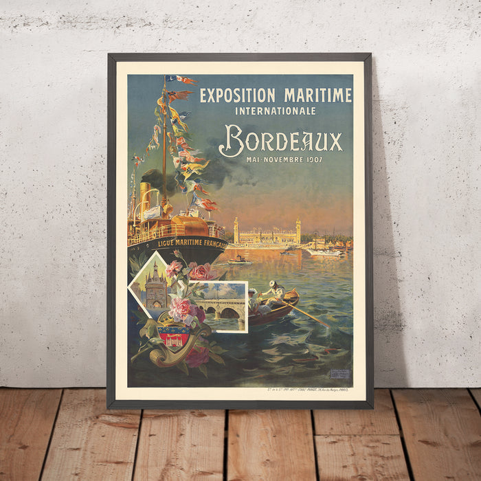 A framed image of