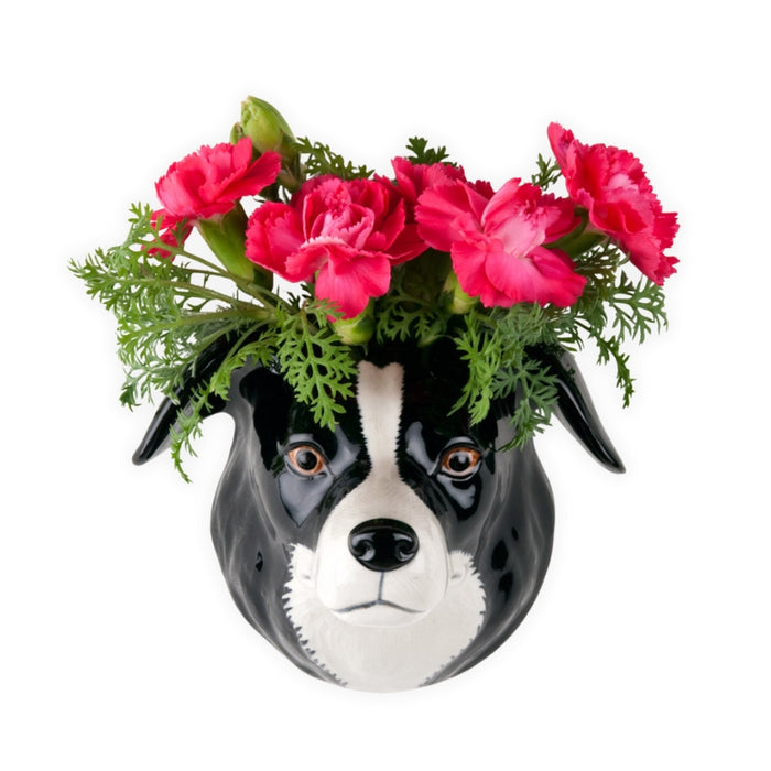 Wall Vase - Border Collie