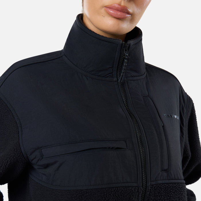 Borg Fleece Tech Jacket | Black