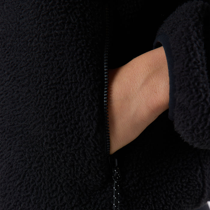 Borg Fleece Tech Jacket | Black