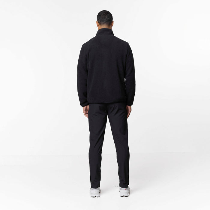 Borg Tech Zip Through Jacket | Black