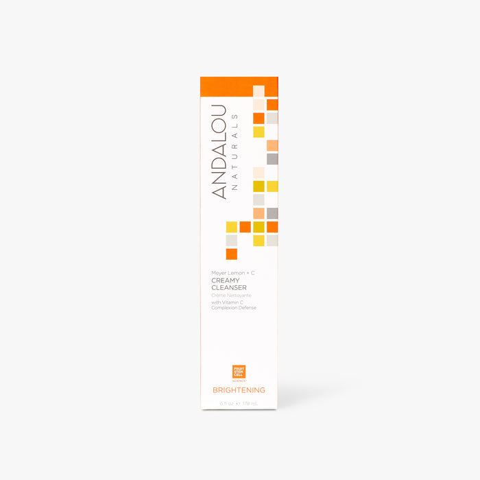 Brightening Meyer Lemon + Vitamin C Creamy Cleanser - Andalou Naturals US