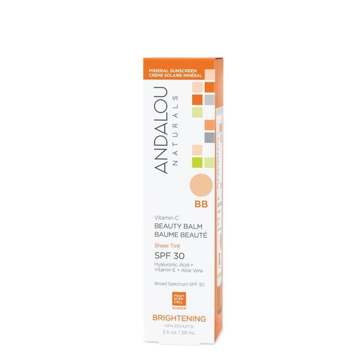 Brightening Vitamin C BB Beauty Balm Sheer Tint SPF 30 - Andalou Naturals US
