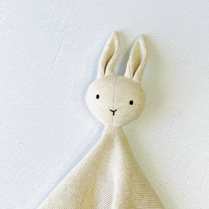 Bunny Mommy & Me Baby Knit Blanket & Lovey Gift SET -  by Carlyle Avenue