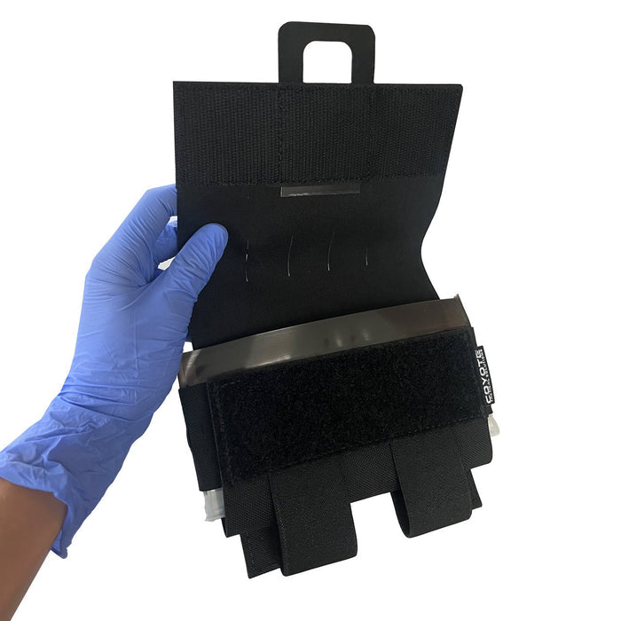 BURRITO Mini Medical Pouch- black, Open in hand