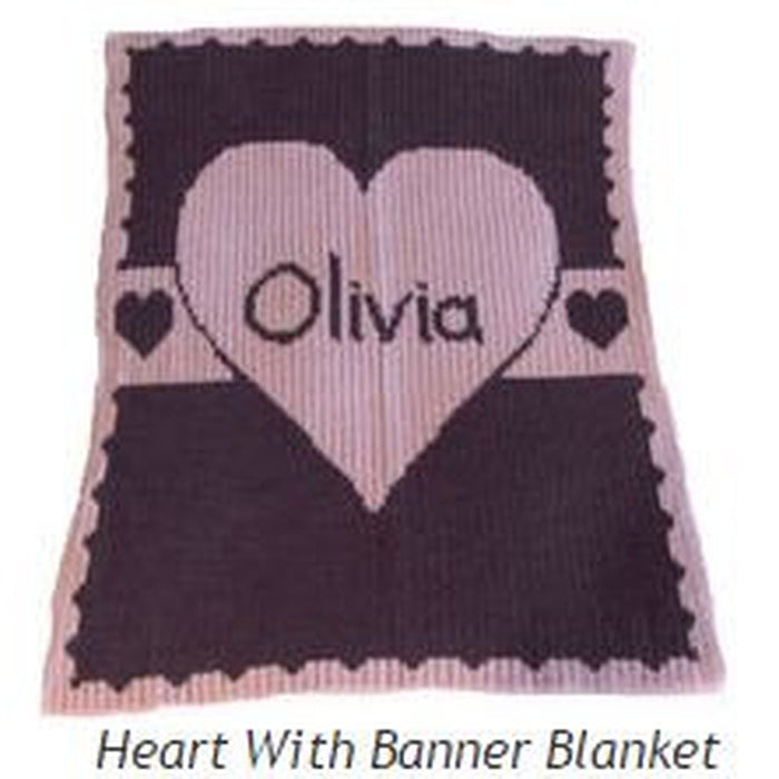 Heart with Banner Blanket