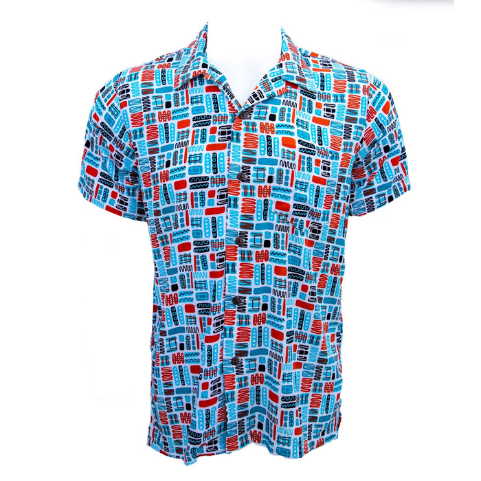Button Front Mod Shirt - Mambo Aqua - Destination PSP
