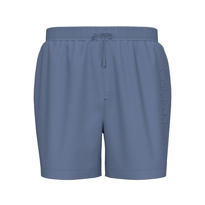 Calvin Klein Tech Medium Drawstring Swim Shorts Blue Tulip