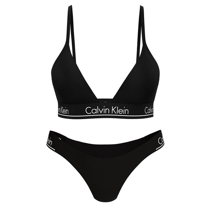 Calvin Klein Triangle Bikini - CK Icon Black