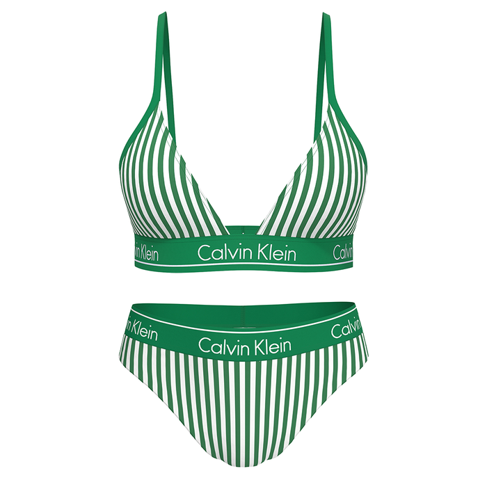 Calvin Klein Triangle Black Swim Green