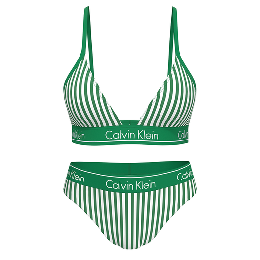 Calvin Klein Triangle Black Swim Green