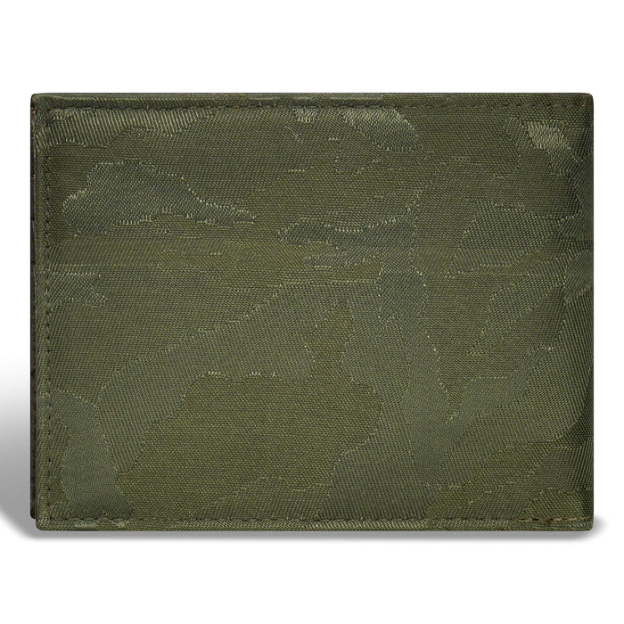 Camo / Leather Bi-Fold Wallet *Drop Ship*