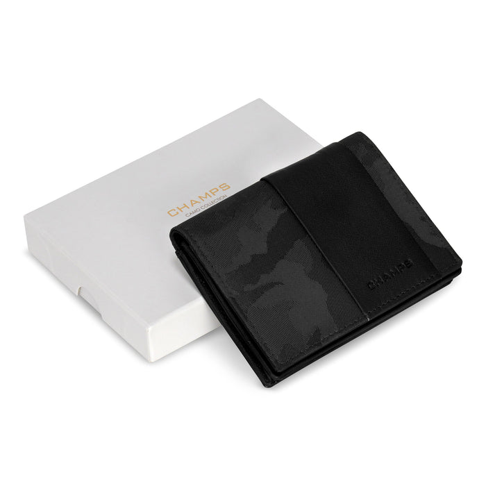 Camo / Leather Cardholder *Drop Ship*