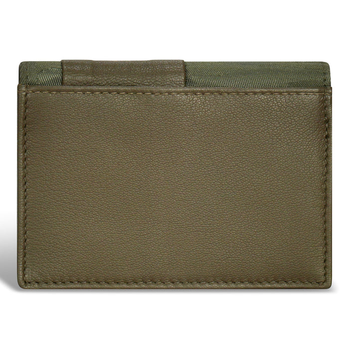 Camo / Leather Cardholder *Drop Ship*