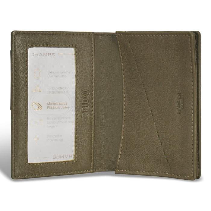 Camo / Leather Cardholder *Drop Ship*