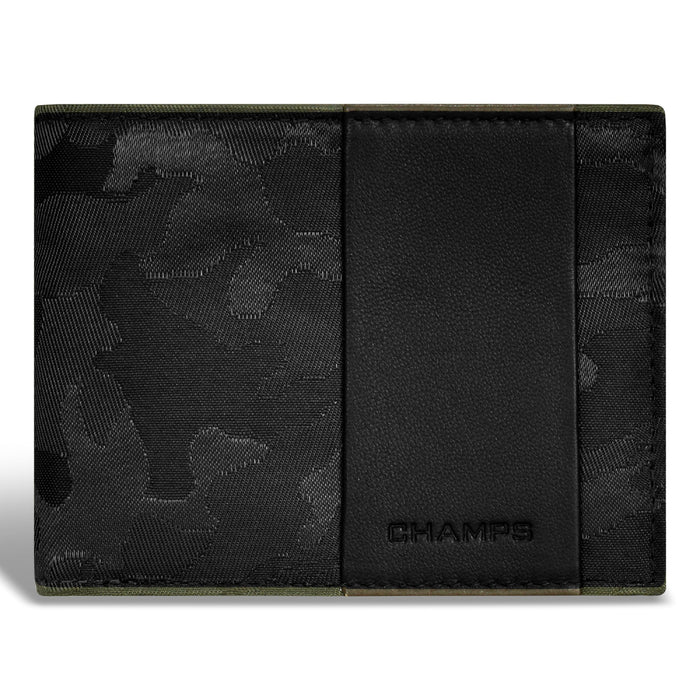 Camo / Leather Top Wing Wallet *Drop Ship*