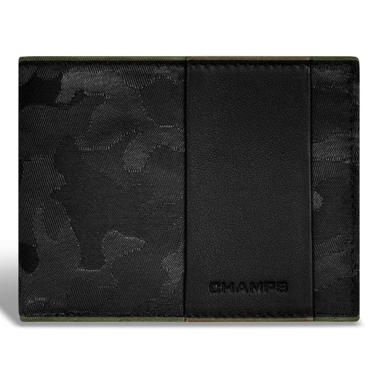 Camo / Leather Top Wing Wallet *Drop Ship*