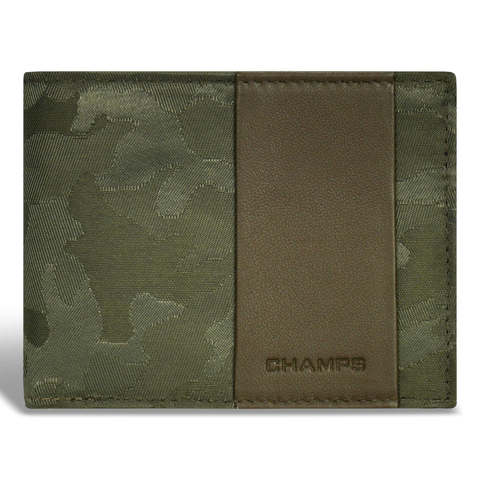 Camo / Leather Top Wing Wallet *Drop Ship*