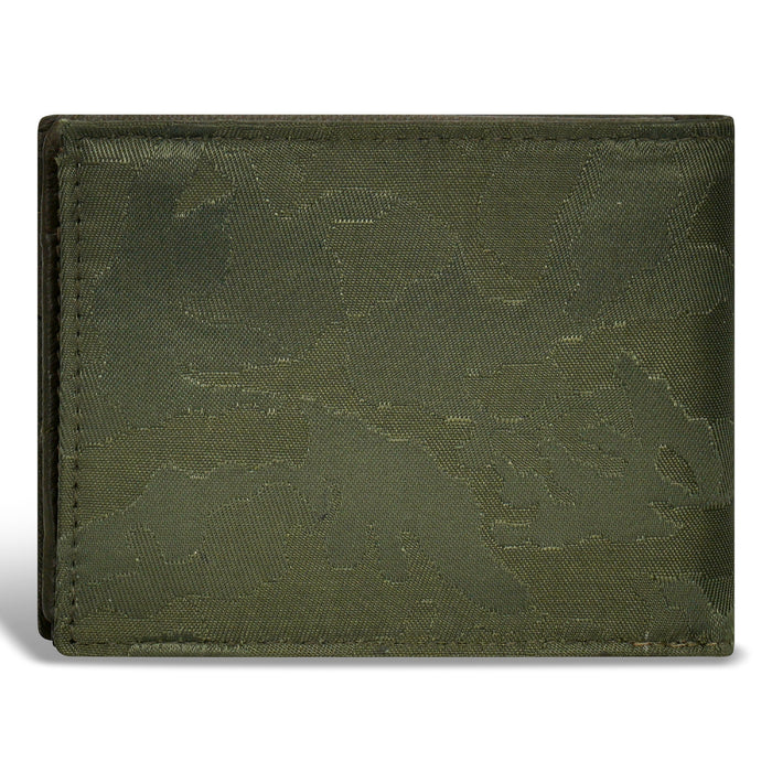 Camo / Leather Top Wing Wallet *Drop Ship*
