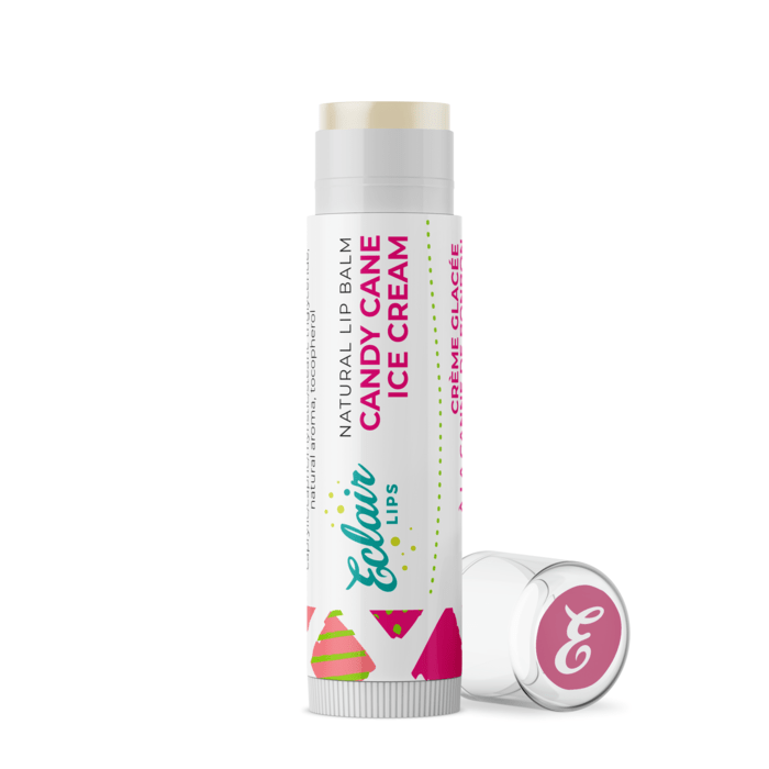 Eclair Lips Candy Cane Ice Cream lip balm