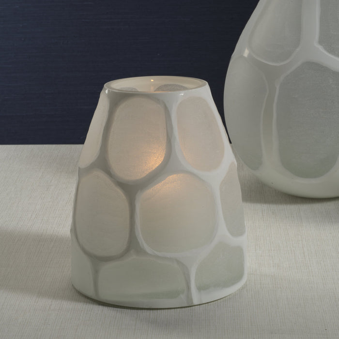 Cape Coral Glass Vase / Hurricane - Vases by Carlyle Avenue
