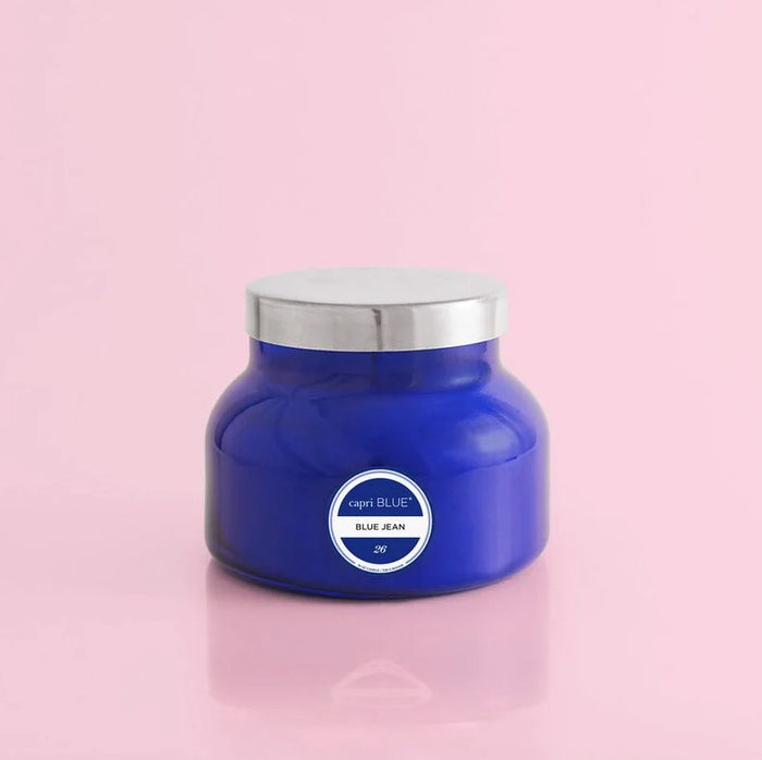Capri Blue Jar 19oz Candle Candles in Blue Jean at Wrapsody