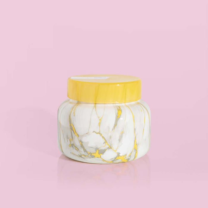 Capri Blue Modern Marble 19oz Candle Candles in Pineapple Flower at Wrapsody