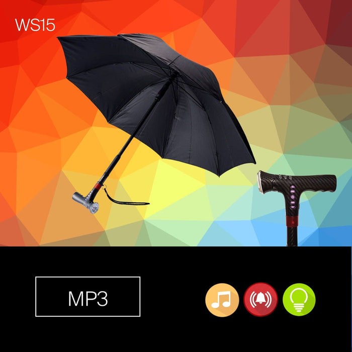 CarbonBond Smart 2-in-1 Umbrella Walking Cane | AgeGracefully