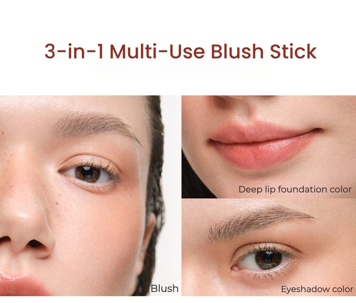 CAREMILLE Double-head Moist Matte Blusher Stick T5688