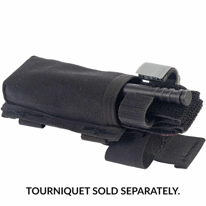 Black NAR CAT Tourniquet Holder, with tourniquet