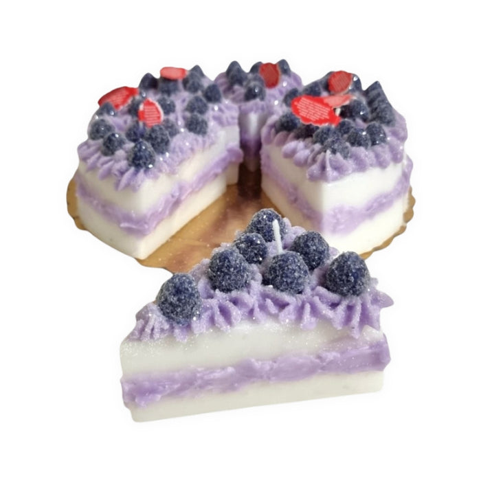 Sliced Blackberry Cake Candle
