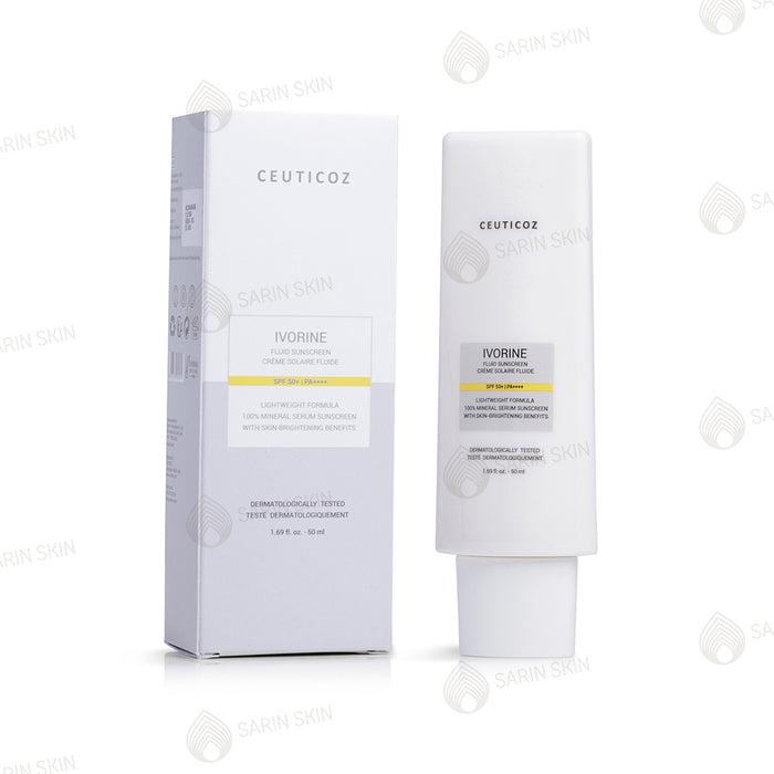 Ceuticoz Ivorine Lighweight Mineral Fluid Sunscreen SPF 50+ PA+++