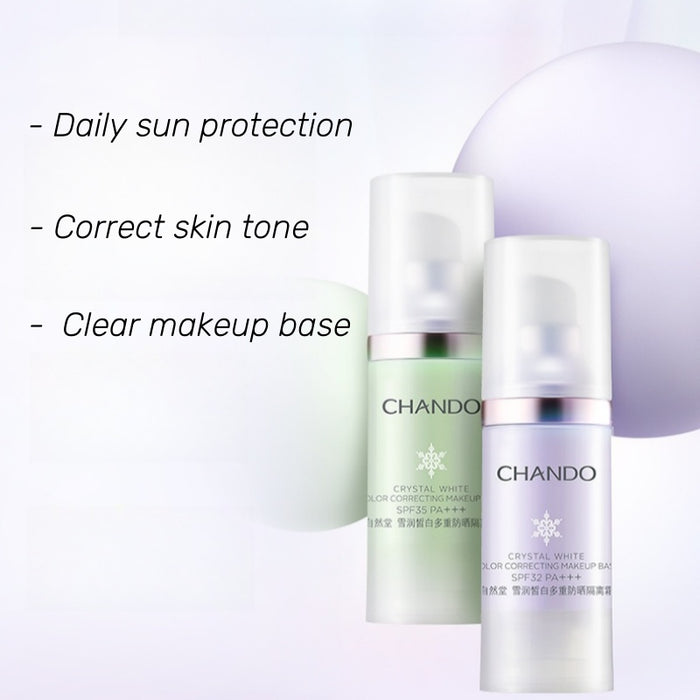 CHANDO Crystal White Color Correcting Makeup Primer SPF32/35 PA+++ T4518