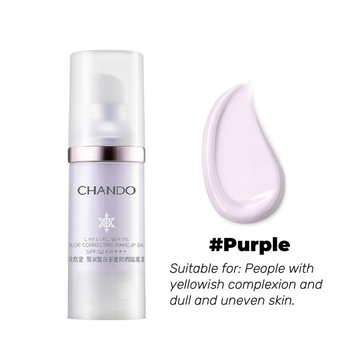 CHANDO Crystal White Color Correcting Makeup Primer SPF32/35 PA+++ T4518