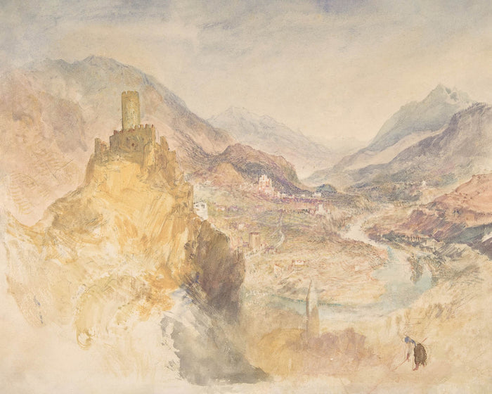Chatel Argent and the Val d’Aosta by Turner, 1836