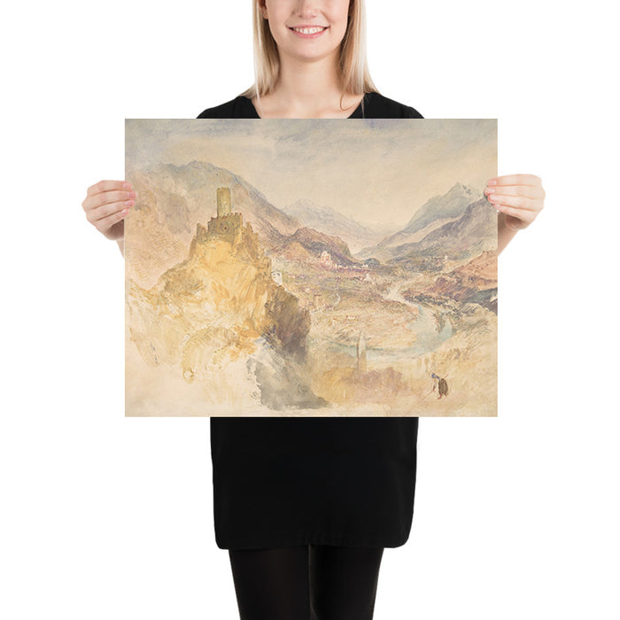 Chatel Argent and the Val d’Aosta by Turner, 1836