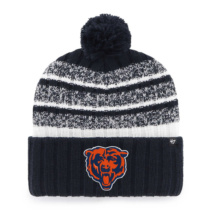 Chicago Bears 47 Brand Good-Better-Best Graphic Tavern Knit Cuff Beanie Hat