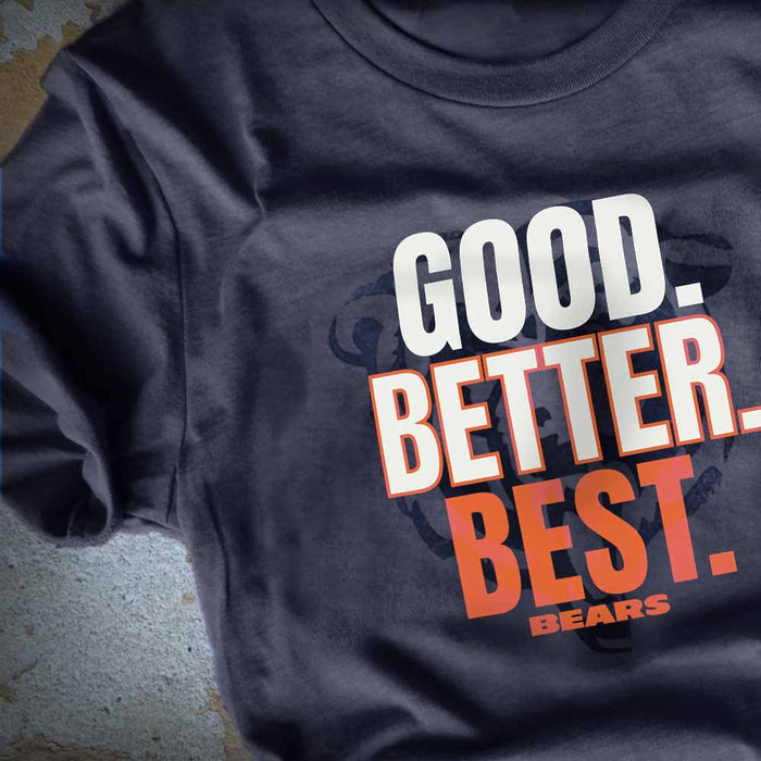 Chicago Bears 47 Brand Good-Better-Best Regional Two Peat Franklin T-Shirt