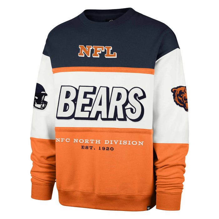 Chicago Bears 47 Brand Sandstone Breeze By Maximalist Crewneck Sweatshirt