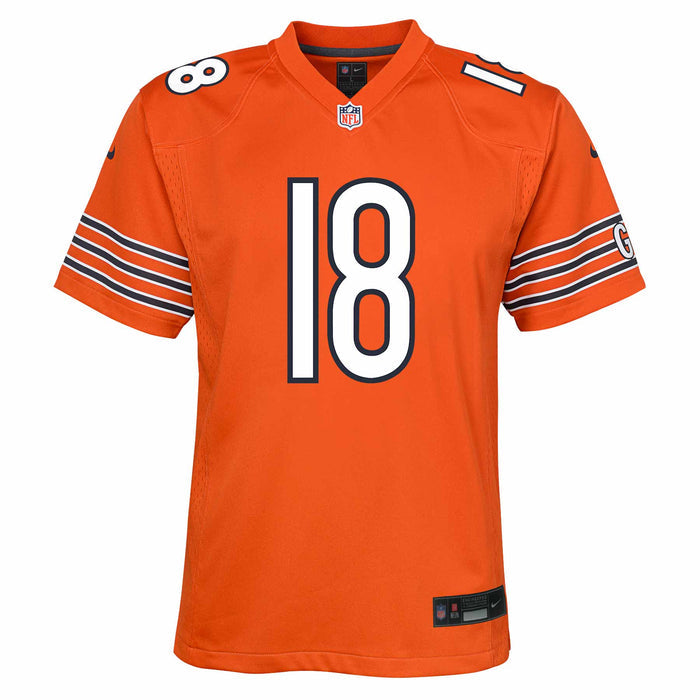 Chicago Bears Caleb Williams Youth Nike Game Alternate Orange Replica Jersey