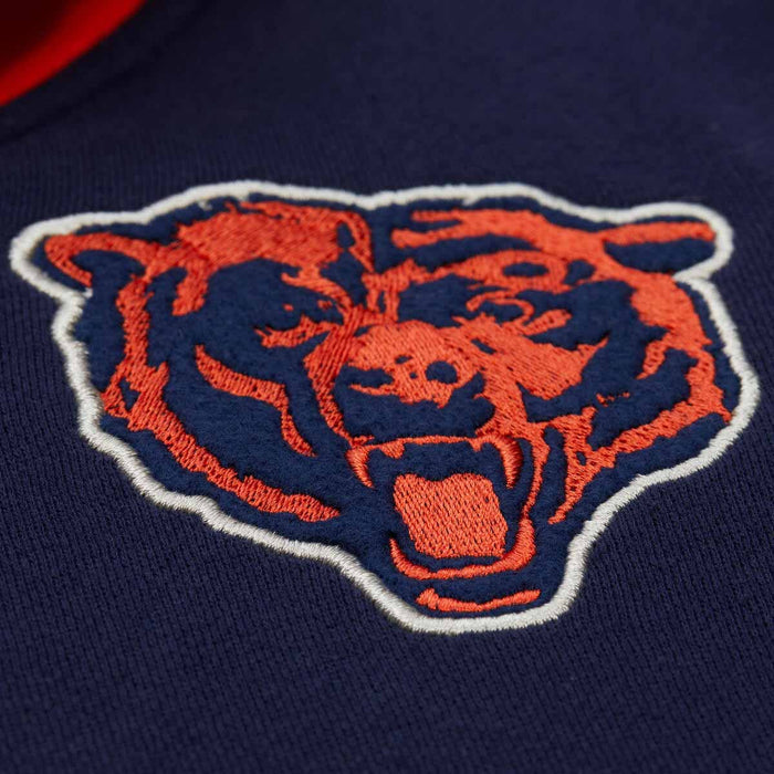 Chicago Bears Mitchell & Ness Courtside Fleece Button Front Hooded Jacket