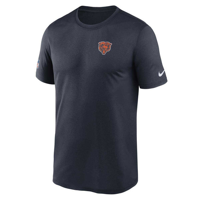 Chicago Bears Nike Navy Navy Left Chest Bears Head Short Sleeve T-Shirt