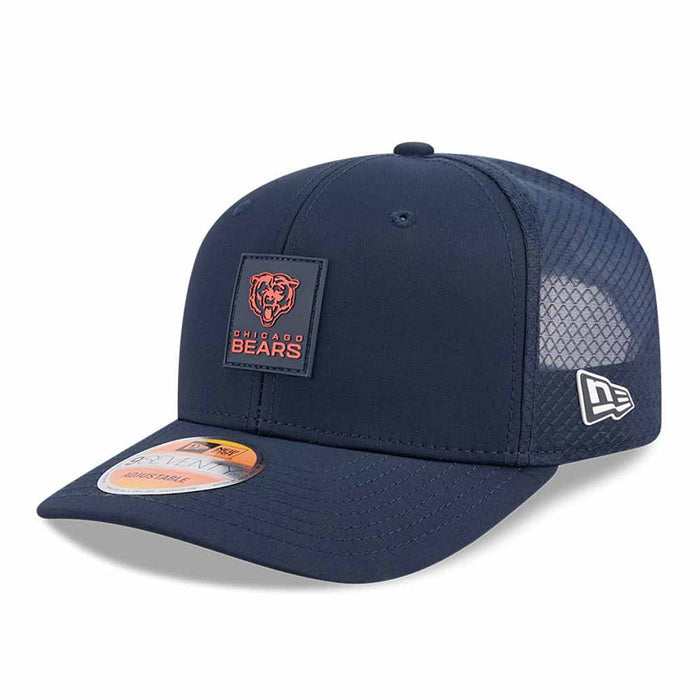 Chicago Bears New Era 2025 Sideline 9SEVENTY Team Color Stretch Snap Adjustable Trucker Cap